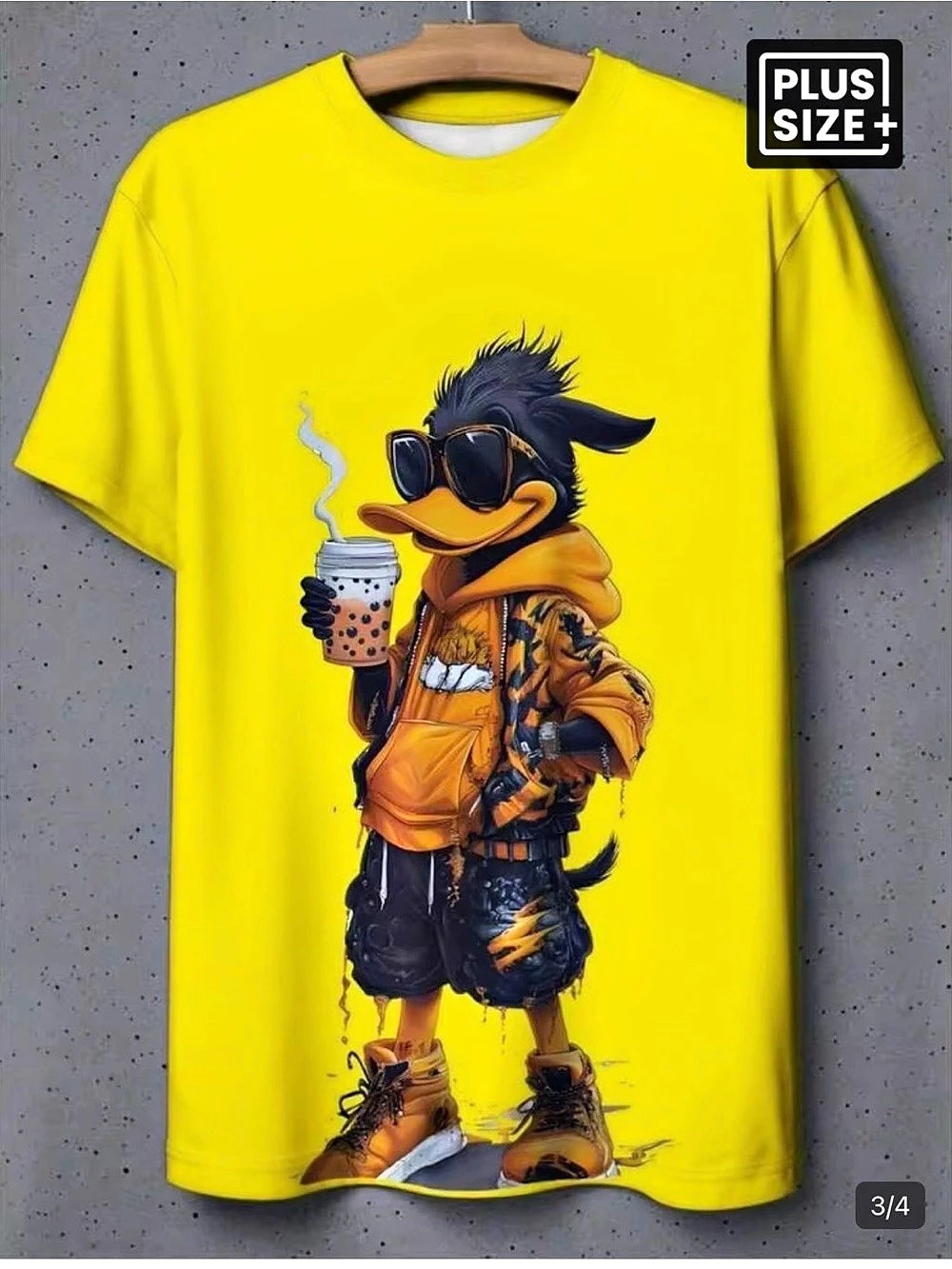 Graphic Short Sleeve Tee in Yellow Size XL Like New